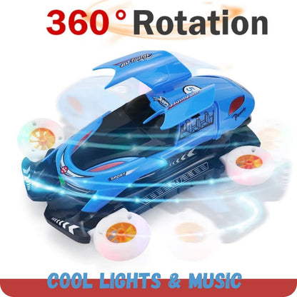 Flying Car Toy with 3D Lights & Music Automatic Stunt Car for Kids Rotating Toy Vehicle Gift for Boys & Girls UK Delivery 2 - 4 Days