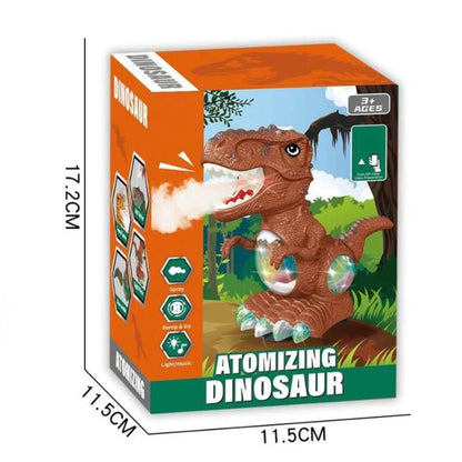 Battery-Operated Spray Dinosaur Toy with Lights & Music, Colour Changing Mist