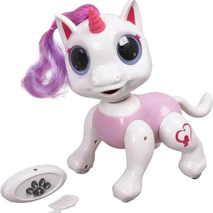 Pink Unicorn Robot Toy for Kids 3+ Remote Control Interactive Dancing & Singing Pony with LED Lights and Music Electronic RC Pet Gift