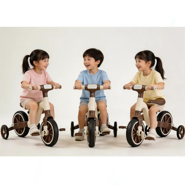 2-in-1 Kids Balance Bike with Removable Pedals & Adjustable Seat Convertible Toddler Training Bicycle for Boys & Girls Age 2+