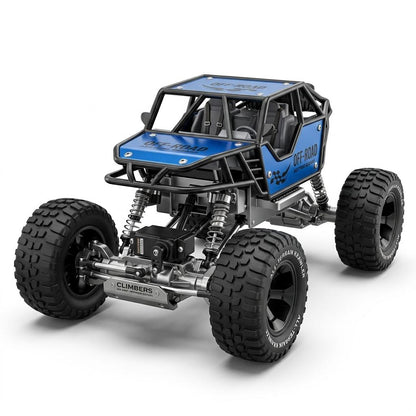 Remote Control Off Road Buggy 4 Channel RC Crawler Car with Alloy Body & Large Tyres Kids Toy Vehicle