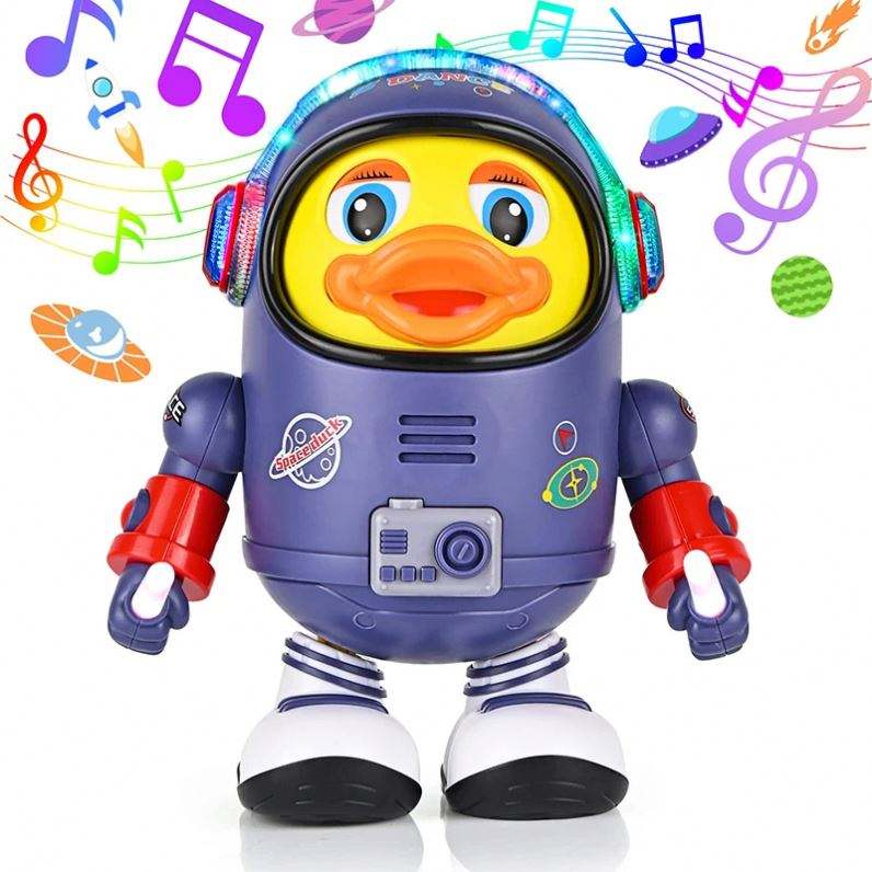Victoria mart Dancing Toy Space Duck Kids Music Toys Duck Light Singing For Kids 2 3 4 6 years Musical Instrument Plaything Electric Funny Toy Kids Christmas Gifts