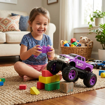 Pink Remote Control Jeep Car Toy for Kids All Terrain 4WD RC Vehicle Easy Control Children’s Off-Road Car Gift