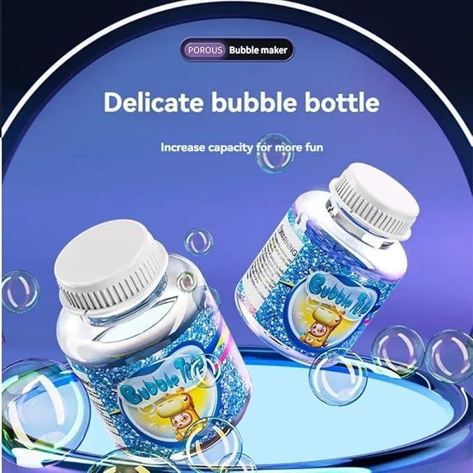 Automatic Bubble Gun for Kids Fun Party Favour Toy Outdoor Bubble Blower Easy-to-Use Bubble Shooter Perfect Birthday & Christmas Gift for Children Blue & Red