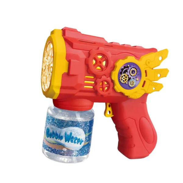 Automatic Bubble Gun for Kids Fun Party Favour Toy Outdoor Bubble Blower Easy-to-Use Bubble Shooter Perfect Birthday & Christmas Gift for Children Blue & Red