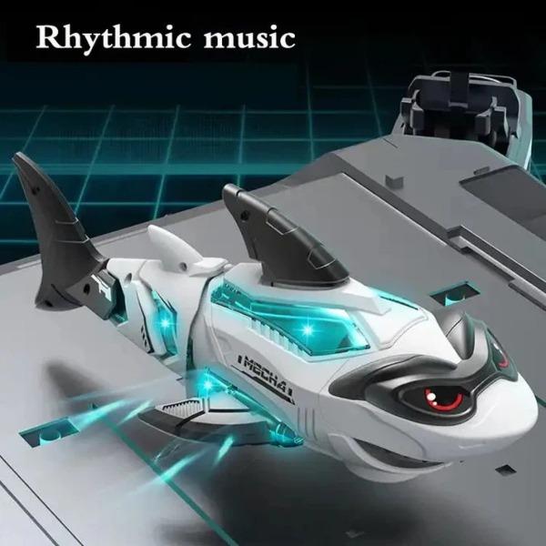 Kid's Shark Toy with Lights and Music Electric Mechanical Gear Toy Suitable as a Gift for Boys and Girls