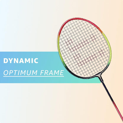 Rainbow Design Badminton Set – 2 Lightweight Rackets & 2 Durable Shuttlecocks | Fun Outdoor Game for All Ages