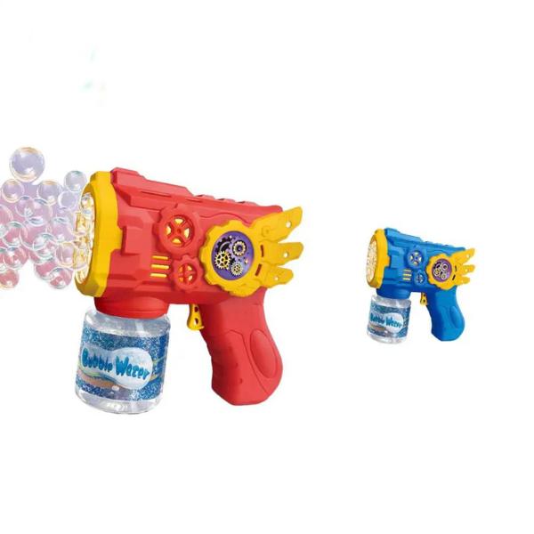 Automatic Bubble Gun for Kids Fun Party Favour Toy Outdoor Bubble Blower Easy-to-Use Bubble Shooter Perfect Birthday & Christmas Gift for Children Blue & Red