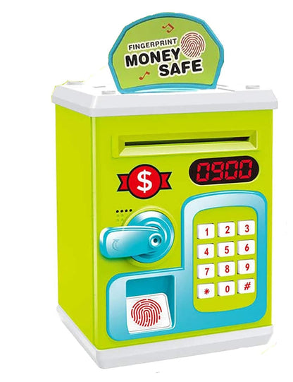 Kids Piggy Bank with Password Lock Electronic Money Coin Bank Unbreakable Mini ATM Toy Safe Box for Boys & Girls Fun Savings Bank Gift for Children