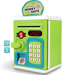Kids Piggy Bank with Password Lock Electronic Money Coin Bank Unbreakable Mini ATM Toy Safe Box for Boys & Girls Fun Savings Bank Gift for Children