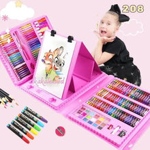 All-in-One Kids Drawing Kit – 208-Piece Creative Stationery Set for Coloring, Drawing & Crafting Fun | Top Toy for Toddlers & Preschoolers