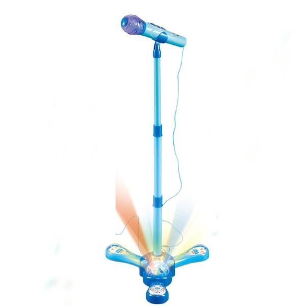 Kids Karaoke Microphone with Stand, Musical Toy Mic with Lights & Sound | Fun Singing Toy for Girls & Boys ( Pink/Blue)