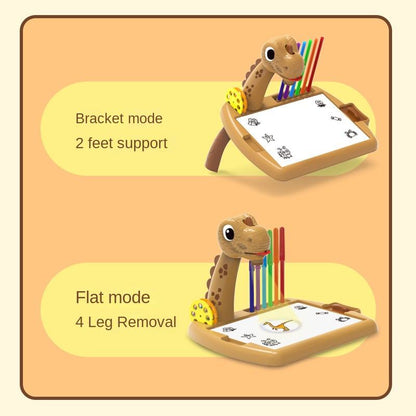 Kids Drawing Projector Table with LED Light Educational Trace & Draw Art Desk for Toddlers and Children Interactive Projection Function Creative Learning Tool