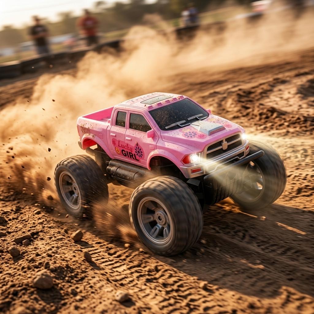 Pink Remote Control Jeep Car Toy for Kids All Terrain 4WD RC Vehicle Easy Control Children’s Off-Road Car Gift