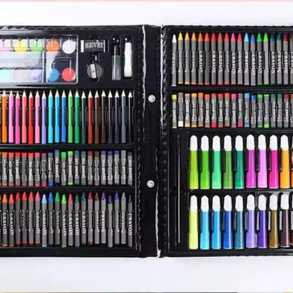168PCS Kids Art Set Drawing, Painting, Crayons, Pencils & More Multi-functional Art Supplies for Creative Learning