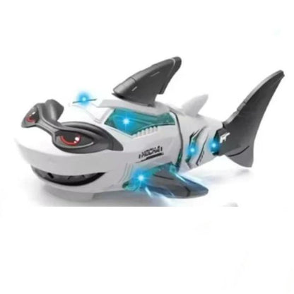 Kid's Shark Toy with Lights and Music Electric Mechanical Gear Toy Suitable as a Gift for Boys and Girls