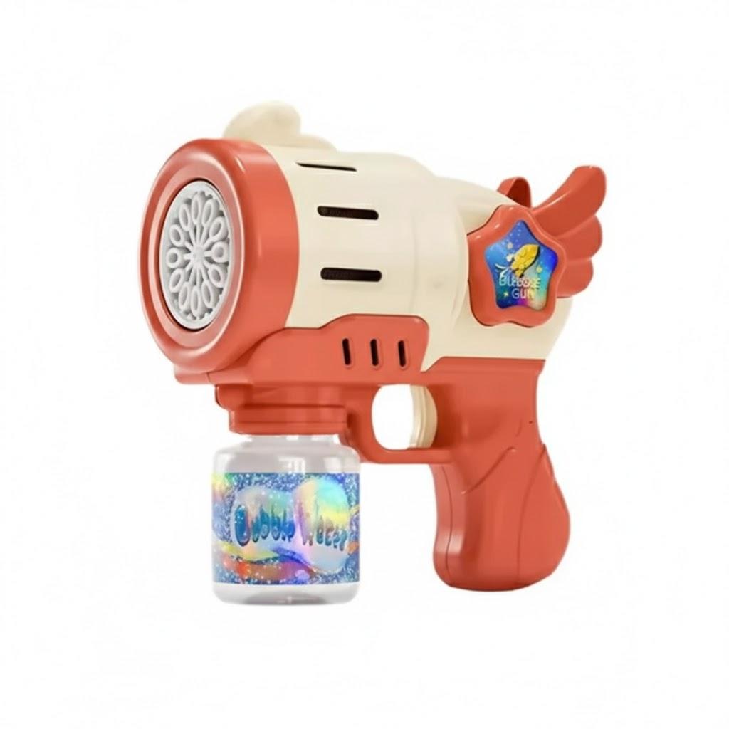 Bubble Machine gun, 12 Holes Bubble Guns for Kids, Electric Silent Handheld Bubble Makers for Outdoor and Indoor Play
