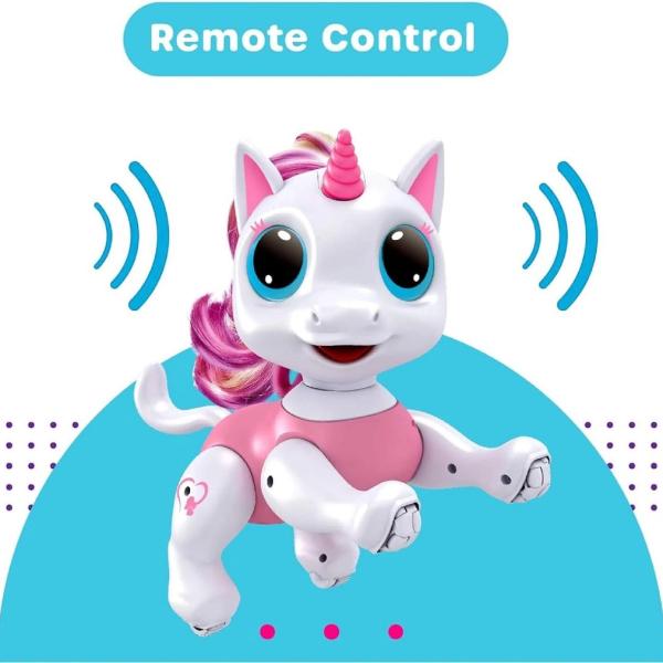 Pink Unicorn Robot Toy for Kids 3+ Remote Control Interactive Dancing & Singing Pony with LED Lights and Music Electronic RC Pet Gift