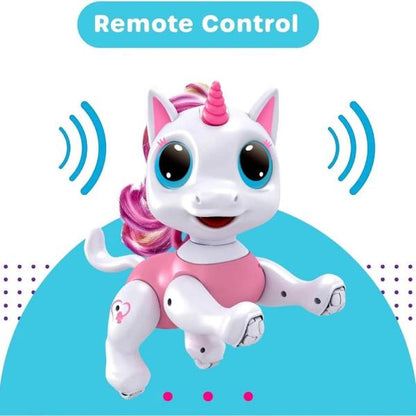 Pink Unicorn Robot Toy for Kids 3+ Remote Control Interactive Dancing & Singing Pony with LED Lights and Music Electronic RC Pet Gift