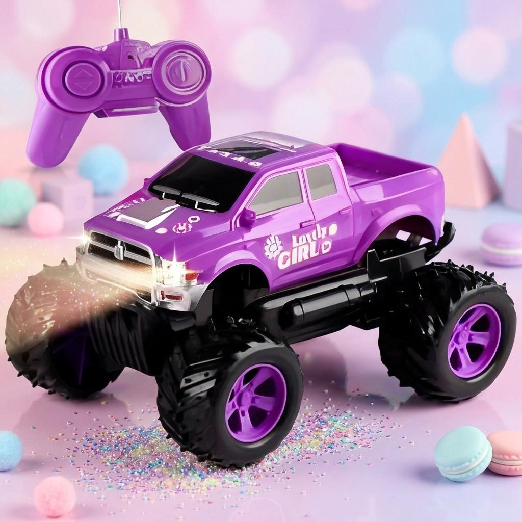 Pink Remote Control Jeep Car Toy for Kids All Terrain 4WD RC Vehicle Easy Control Children’s Off-Road Car Gift