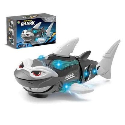 Kid's Shark Toy with Lights and Music Electric Mechanical Gear Toy Suitable as a Gift for Boys and Girls