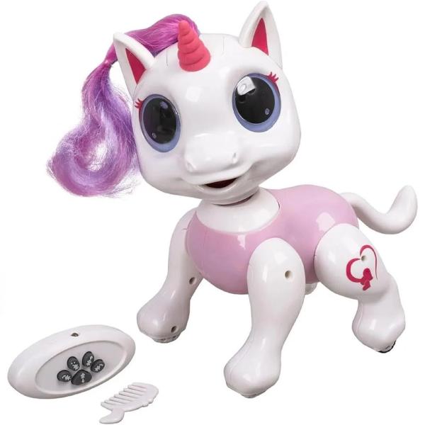 Pink Unicorn Robot Toy for Kids 3+ Remote Control Interactive Dancing & Singing Pony with LED Lights and Music Electronic RC Pet Gift