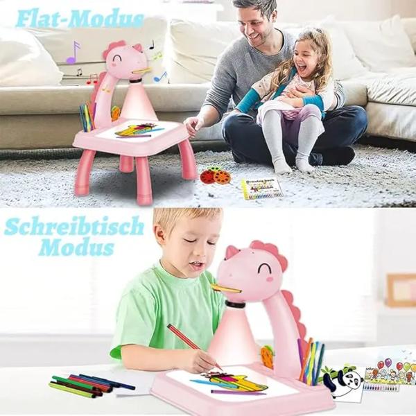 Kids Drawing Projector Table with Art Projector for Children's Educational Learning and Creative Drawing Skills Development Birthday Christmas Gift