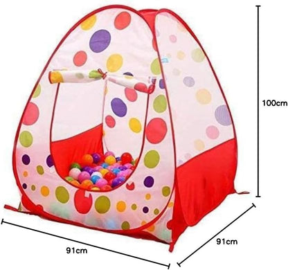 Kids Pop Up Play Tent with Carry Bag Foldable Indoor Outdoor Toddler Playhouse UV Sun Safe Ball Pit Toy Tent for Boys & Girls