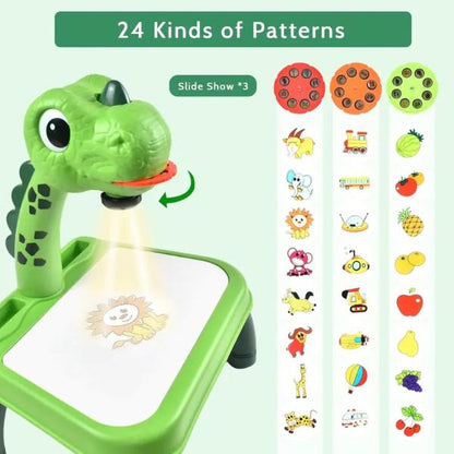 Kids Drawing Projector Table with Art Projector for Children's Educational Learning and Creative Drawing Skills Development Birthday Christmas Gift