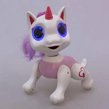 Pink Unicorn Robot Toy for Kids 3+ Remote Control Interactive Dancing & Singing Pony with LED Lights and Music Electronic RC Pet Gift