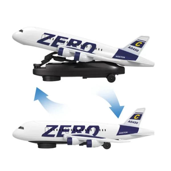 Kids Musical Airplane Toy with Lights & Sound Interactive Aircraft Play Toy for Children Flashing LED Plane Toy Fun Educational Gift for Boys & Girls