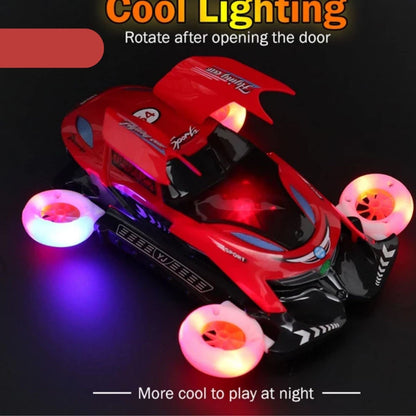 Flying Car Toy with 3D Lights & Music Automatic Stunt Car for Kids Rotating Toy Vehicle Gift for Boys & Girls UK Delivery 2 - 4 Days