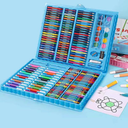 168PCS Kids Art Set Drawing, Painting, Crayons, Pencils & More Multi-functional Art Supplies for Creative Learning