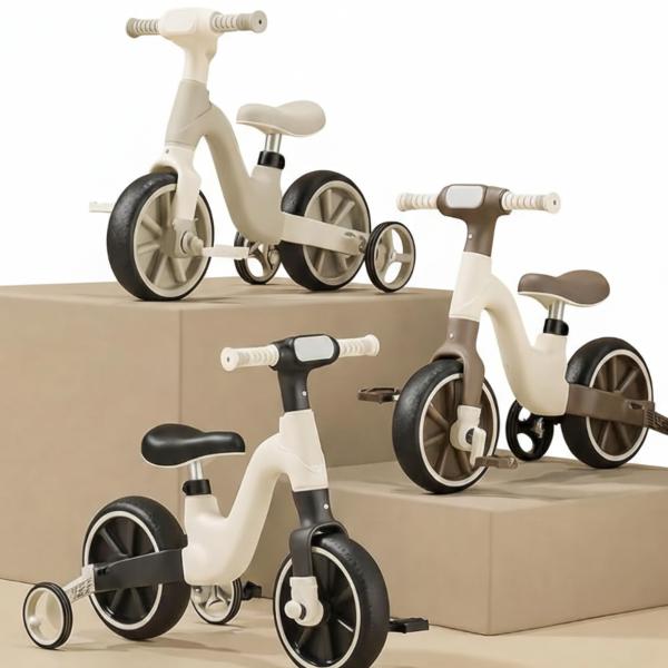 2-in-1 Kids Balance Bike with Removable Pedals & Adjustable Seat Convertible Toddler Training Bicycle for Boys & Girls Age 2+