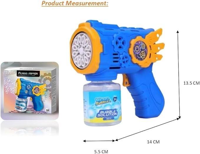 Automatic Bubble Gun for Kids Fun Party Favour Toy Outdoor Bubble Blower Easy-to-Use Bubble Shooter Perfect Birthday & Christmas Gift for Children Blue & Red
