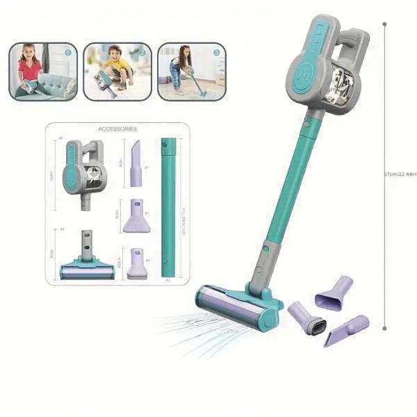 Handheld Vacuum Cleaner Toy For Kids Easy To Use Durable Construction Interactive And Fun Toy Promote Motor Skill Development And Responsibility