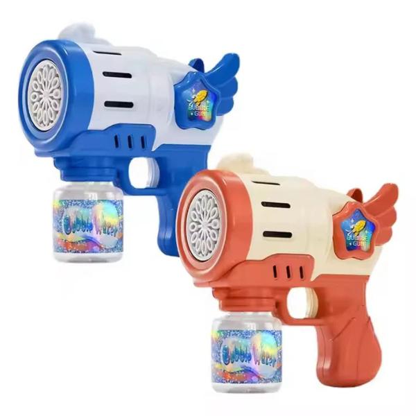 Bubble Machine gun, 12 Holes Bubble Guns for Kids, Electric Silent Handheld Bubble Makers for Outdoor and Indoor Play