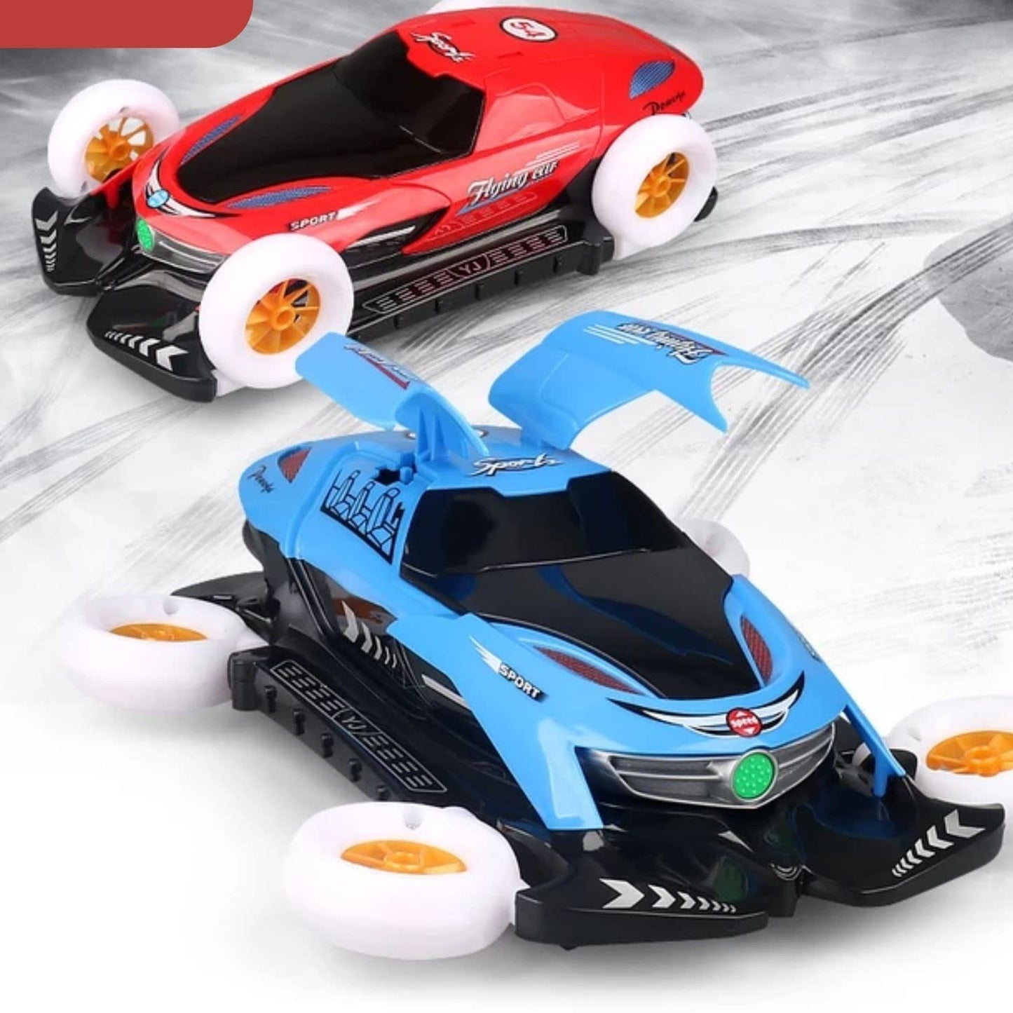 Flying Car Toy with 3D Lights & Music Automatic Stunt Car for Kids Rotating Toy Vehicle Gift for Boys & Girls UK Delivery 2 - 4 Days