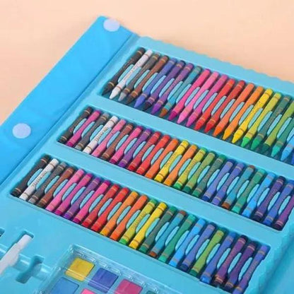 All-in-One Kids Drawing Kit – 208-Piece Creative Stationery Set for Coloring, Drawing & Crafting Fun | Top Toy for Toddlers & Preschoolers