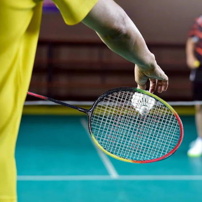 Rainbow Design Badminton Set – 2 Lightweight Rackets & 2 Durable Shuttlecocks | Fun Outdoor Game for All Ages
