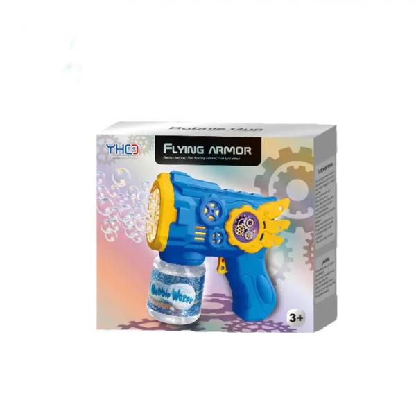 Automatic Bubble Gun for Kids Fun Party Favour Toy Outdoor Bubble Blower Easy-to-Use Bubble Shooter Perfect Birthday & Christmas Gift for Children Blue & Red