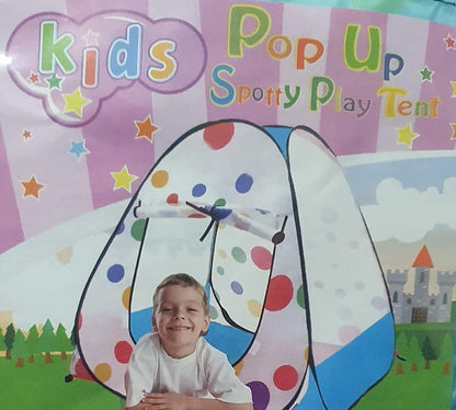 Kids Pop Up Play Tent with Carry Bag Foldable Indoor Outdoor Toddler Playhouse UV Sun Safe Ball Pit Toy Tent for Boys & Girls