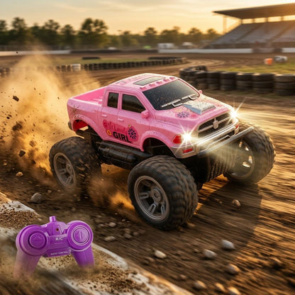 Pink Remote Control Jeep Car Toy for Kids All Terrain 4WD RC Vehicle Easy Control Children’s Off-Road Car Gift
