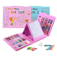 All-in-One Kids Drawing Kit – 208-Piece Creative Stationery Set for Coloring, Drawing & Crafting Fun | Top Toy for Toddlers & Preschoolers