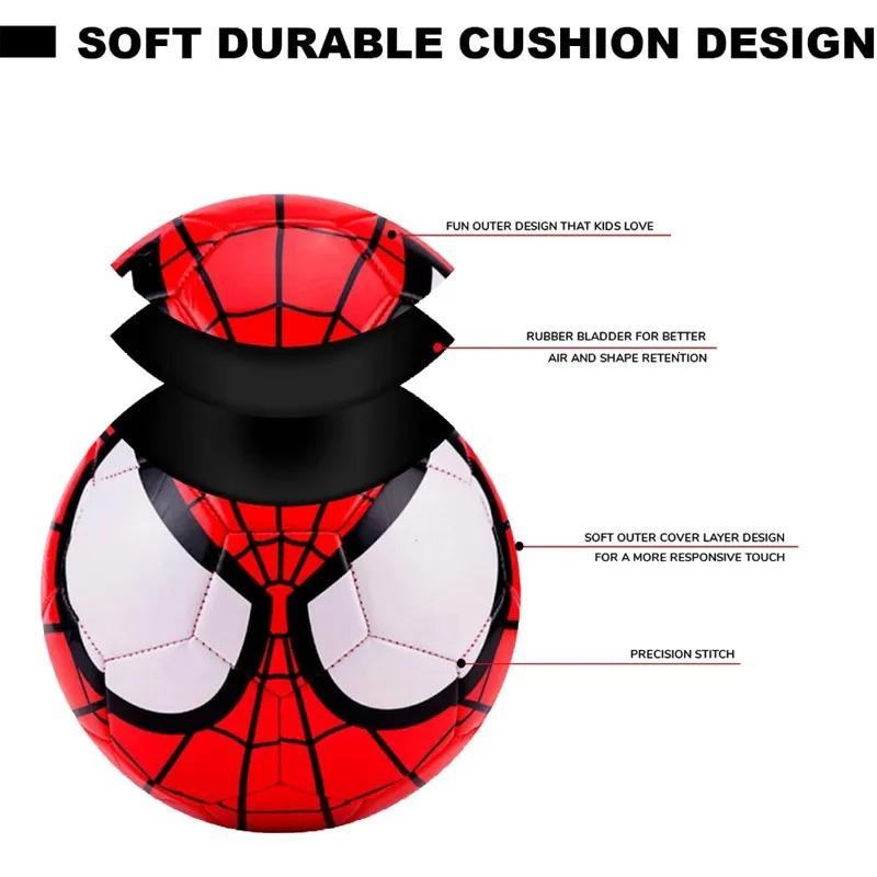 Colorful Spider Football Size 5 for Kids - Top Quality PU Material