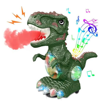 Battery-Operated Spray Dinosaur Toy with Lights & Music, Colour Changing Mist